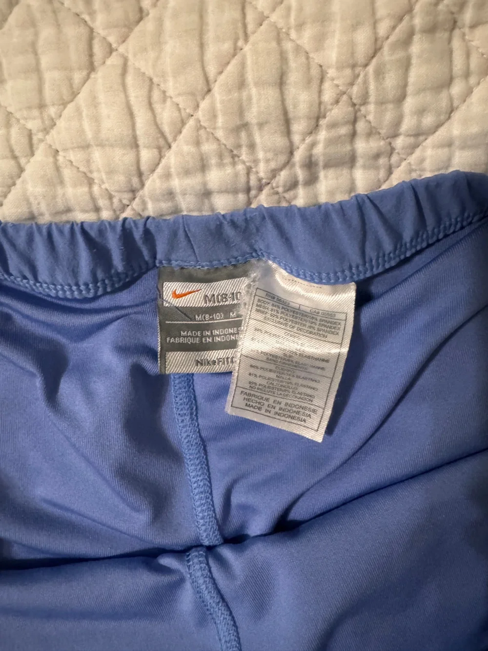 Nike Periwinkle Athletic Skort with white trim